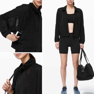 3-Piece GIFT STACK LULULEMON In Depth Black Mesh Panel Jacket + 2 extra pieces!